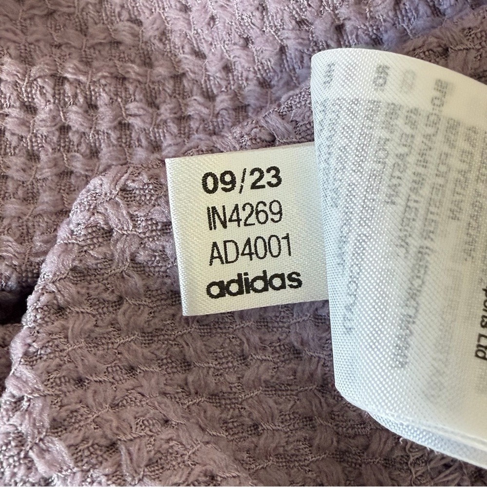 Adidas Women's Ultimate365 Textured Golf Jacket Preloved Fig Color Size Large - Picture 4 of 9